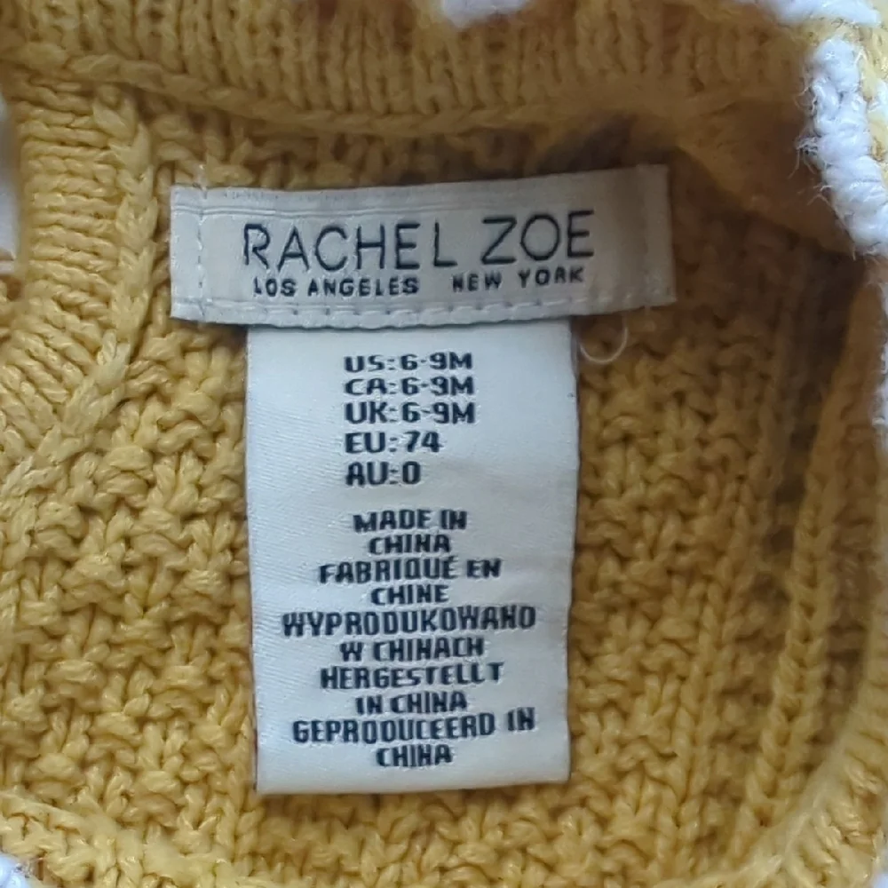 Rachel Zoe Mustard Ruffled Kids Dress - Picture 3 of 4